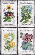 Morocco 1975 Daisies/ Pansies/ Blossom/ Flora/ Flowers/ Plants/ Nature 4v set (s5088a)