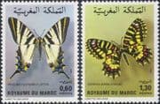 Morocco 1981 Butterflies/ Moths/ Insects/ Nature/ Conservation 2v set (s2367m)