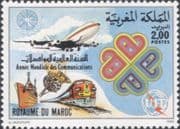 Morocco 1983 Communications Year/ Train/ Plane/ Ship/ Radio/ Transport/ Railways 1v (n46496)