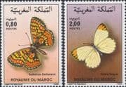 Morocco 1985 Butterflies/ Moths/ Insects/ Nature/ Conservation 2v set (b8111c)