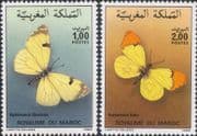Morocco 1986 Butterflies/ Moths/ Insects/ Nature/ Conservation 2v set (b8111d)