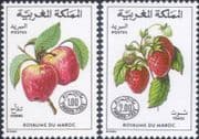 Morocco 1986 Postage Due/ Apples/ Strawberries/ Fruit/ Plants/ Nature 2v set (s5088d)