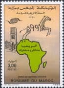 Morocco 1991 African Tourism Year/ Zebra/ Animals/ Map/ Animation 1v (n46505)
