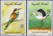 Morocco 1991 Bee-eater/ White Stork/ Birds/ Nature/ Wildlife 2v set (b4029)