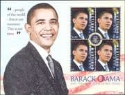 Mustique 2009 Barack Obama/ Politics/ People/ Government/ Politicians 4v m/s (n41985e)