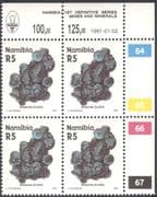 Namibia 1991 Willemite/ Minerals/ Mining/ Crystals/ Gems 4 x 1v R5 defin c/b (n20807)