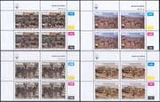 Namibia 1991  WWF/ Mountain Zebra/ Animals/ Nature   4v set CONTROL BLOCKS   (n16638)