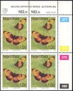 Namibia 1993 10c BUTTERFLIES/ Insects/ Nature control blk c/b (n16704)