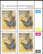 Namibia 1993 (1994 issue) BUTTERFLIES / Insects/ Nature NVI control blk c/b (n16692)