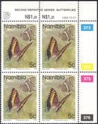 Namibia 1993 5c BUTTERFLIES/ Insects/ Nature control blk c/b (n16703)