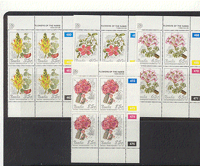 Namibia 1994 Flowers CONTROL blks ref:n16585