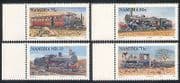 Namibia 1994 Steam Engines / TrainsRail / Railways / Transport 4v set (n16412)