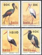 Namibia 1994 Storks/ Birds/ Nature/ Wildlife/ Conservation 4v set (n16711a)