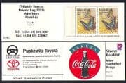 Namibia 1996 Coca Cola / Butterflies / Insects bklt n14694