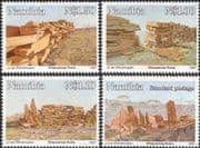 Namibia 1997 Khauxanas Fortress/ Ancient Ruins/ Buildings/ History/ Heritage 4v set (n16723a)
