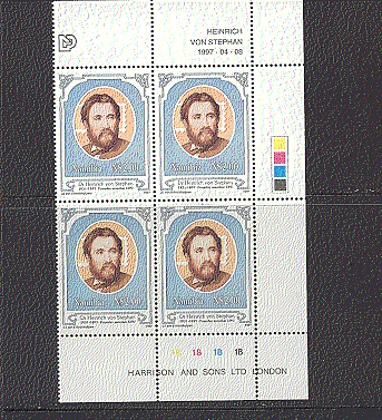 Namibia 1997 UPU / Stephan control blk ref:n16680