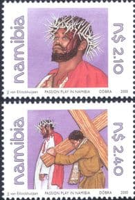 Namibia 2000  Easter/ Passion Play/ Religion/ People  2v set  (n16602)