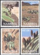 Namibia 2000 Weltwitschia mirabilis/ Plants/ Nature / Prehistoric Plant 4v set (n16666)