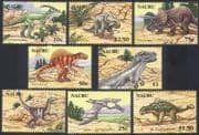 Nauru 2006 DINOSAURS/ Prehistoric Animals/ Reptiles/ Nature/ History 8v set (n16861)