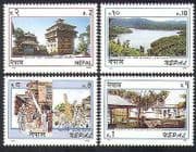 Nepal 1996 Lake / Temple / Festival / Tourism / Buildings / Architecture 4v set (n37206)