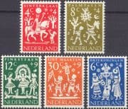 Netherlands 1961 Welfare Fund/ Children/ Health/ Festivals/ Religious Holidays 5v set (n22534r)