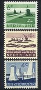 Netherlands 1962 Windmills / Energy / Boats / Dredger / Buildings 3v set (n39905)
