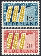 Netherlands 1963 FAO / FFH / Freedom From Hunger / Wheat / Crops / Plants 2v set (n40988)