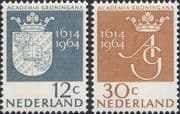 Netherlands 1964 Groningen University 350th/ Education/ Coat-of-Arms 2v set (n46864)
