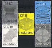 Netherlands 1970 Welfare Fund / Design / Health / Shapes 5v set (n32263)