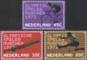 Netherlands 1972 Olympics/ Sports/ Cycling/ Bikes/ Swimming/ Athletics 3v set (n24173a)