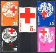 Netherlands 1972 Red Cross / Medical / Health / Welfare 5v set n27725