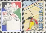 Netherlands 1980 Sports/ Games/ Bridge/ Cards/ Wheelchair Basketball/ Disabled 2v set (b9164c)