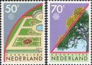 Netherlands 1986 Europa/ Gardens/ Nature/ Trees/ Environment/ Plants 2v set (n46289)