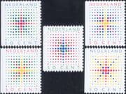 Netherlands 1987 Christmas/ Greetings/ Stars/ Animation 5v set (n46850)