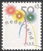 Netherlands 1988 Christmas/ Greetings/ Stars/ Animation 1v (n21310c)