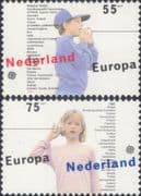 Netherlands 1989 Europa/ Children's Games /Leisure/ Toy Telephone 2v set (ex1130)