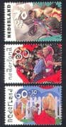 Netherlands 1991 Welfare Fund/ Doll/ Robot/ Bicycle/ Bikes/ Toys/ Games 3v set n39920