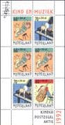Netherlands 1992 Children's Welfare Fund/ Music/ Piano/ Saxophone 6v m/s (b9164)