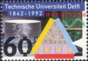 Netherlands 1992 Delft University 150th/ Science/ Technology/ Computers/ Education 1v (b9164b)