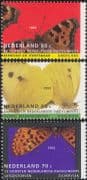 Netherlands 1993 Butterflies/ Insects /Nature/ Conservation 3v set (s2237)