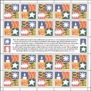 Netherlands 1994 Christmas/ Greetings/ Tree/ Stars/ Candles/ Animation 20v sheet (n21310)