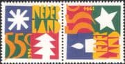 Netherlands 1994 Christmas/ Greetings/ Tree/ Stars/ Candles/ Animation 2v pr (n21310)