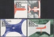 Netherlands 1994 Fokker/ Planes/ Aircraft/ Aviation Industry 3v set (n24331a)