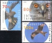 Netherlands 1995 Kestrel/ Kite/ Harrier/ Raptors/ Birds/ Nature/ Wildlife 3v set (s596)