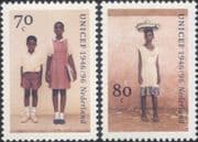 Netherlands 1996 UNICEF 50th/ Children/ School Uniforms/ Welfare 2v set (n21402)