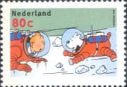 Netherlands 1999 Tintin/ Snowy/ Dog/ Space/ Animation/ Cartoons/ Book/ Film/ Herge 1v (n26632)
