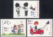Netherlands 1999 Welfare Fund/ Cat/ Truck/ Cartoon Book Characters 3v set (s2885f)