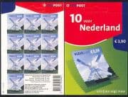 Netherlands 2005 Buildings / Windmill / Energy / Wind Power / Art 10v bklt (n35154)