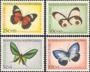 Netherlands New Guinea 1960 Butterflies/ Insects/ Nature/ Health Fund 4v set (n23951)