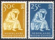 Netherlands New Guinea 1960 WRY / Refugee / Tree 2v n29030